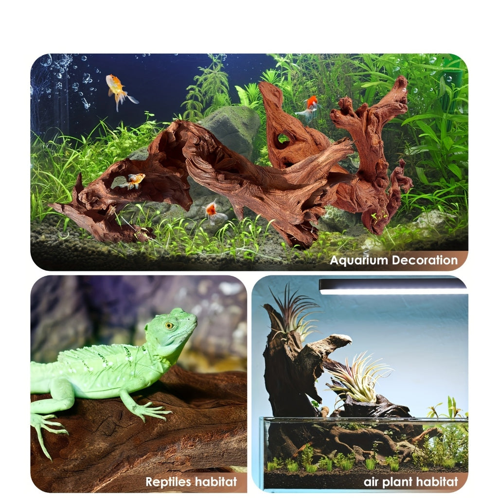 2pcs natural driftwood aquarium decor reptile wood branches