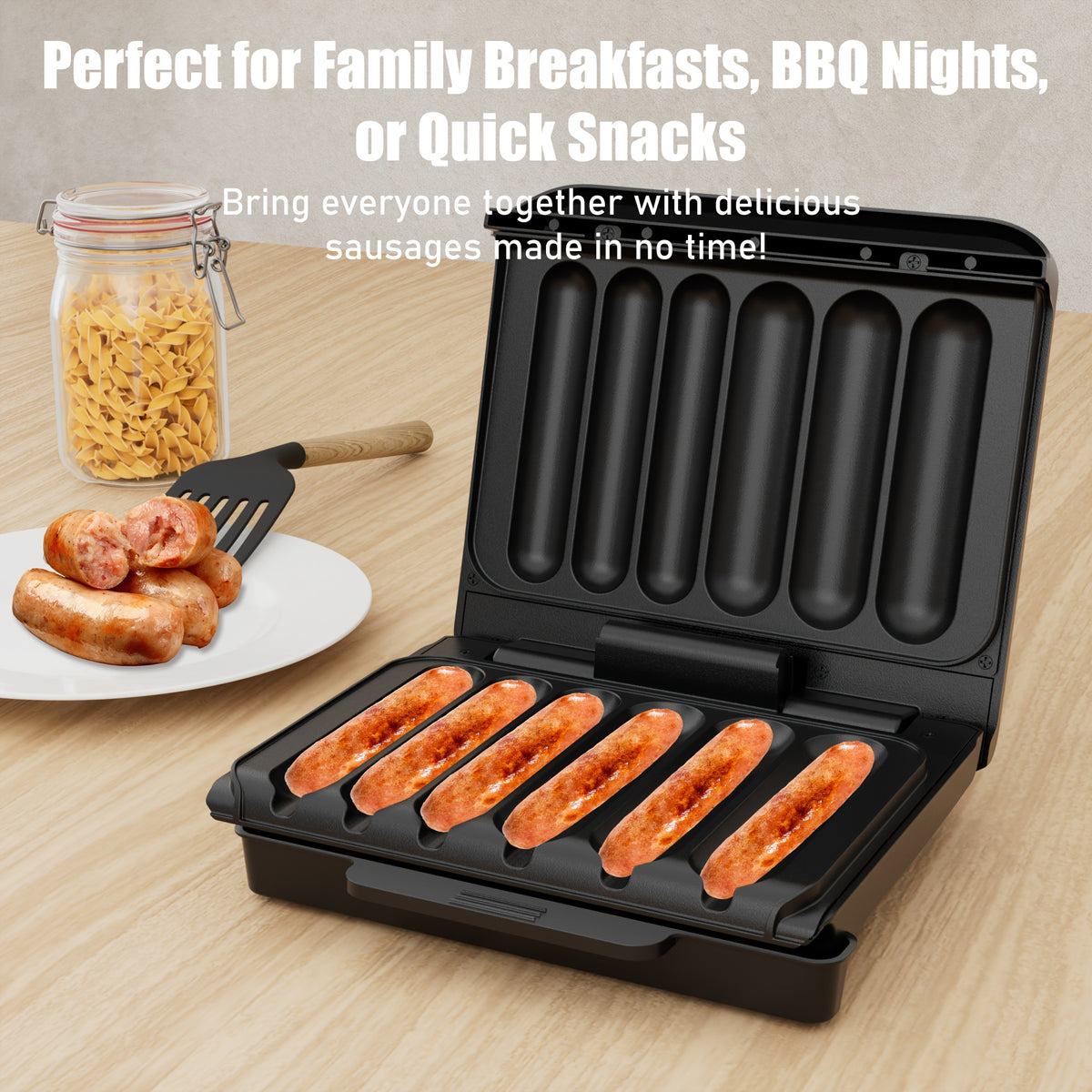 machine sausage grill nonstick plate oil