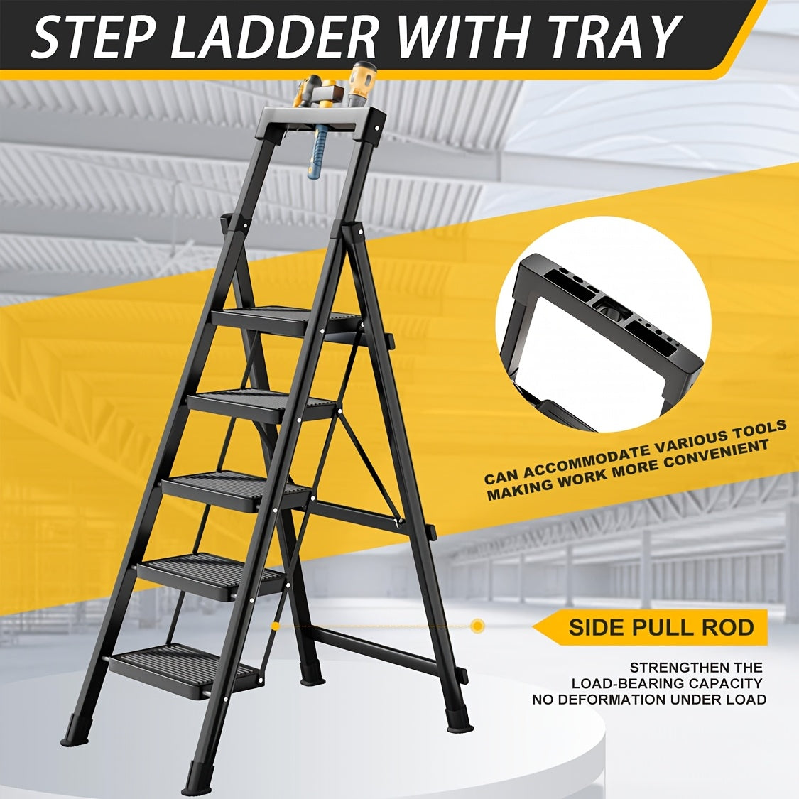 heavy duty   step ladder platform folding step stool