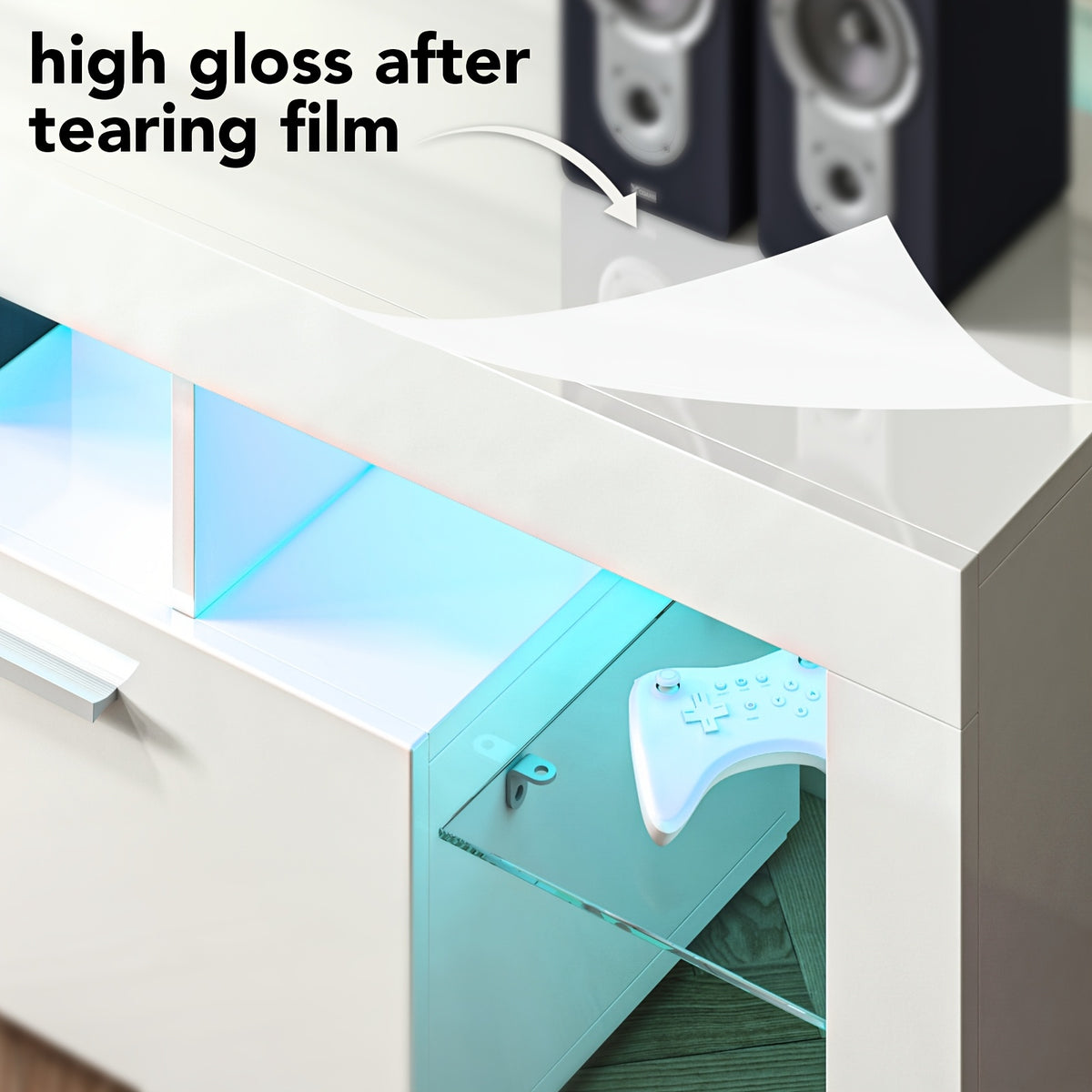71 high gloss   stand led lights 55 65 75 80 inch tvs