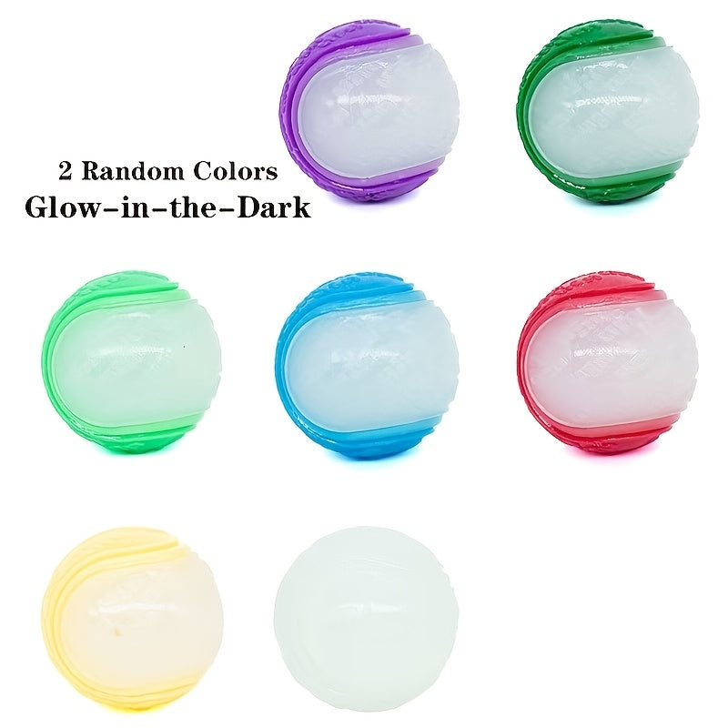 glow in dark talking ball dog toy random 2pcs pack