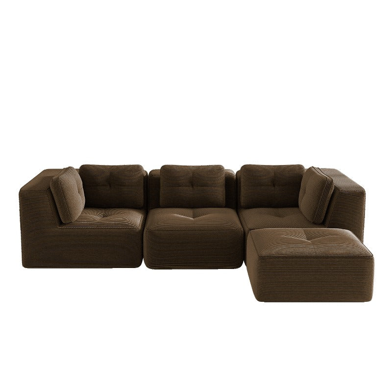 modern modular sectional sofa living room corduroy fabric 3