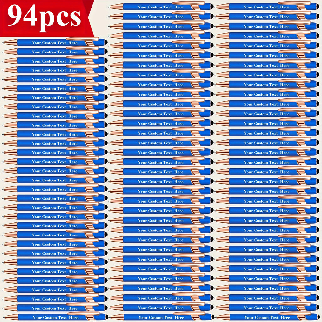 94pcs custom engraved ballpoint pens personalized names text