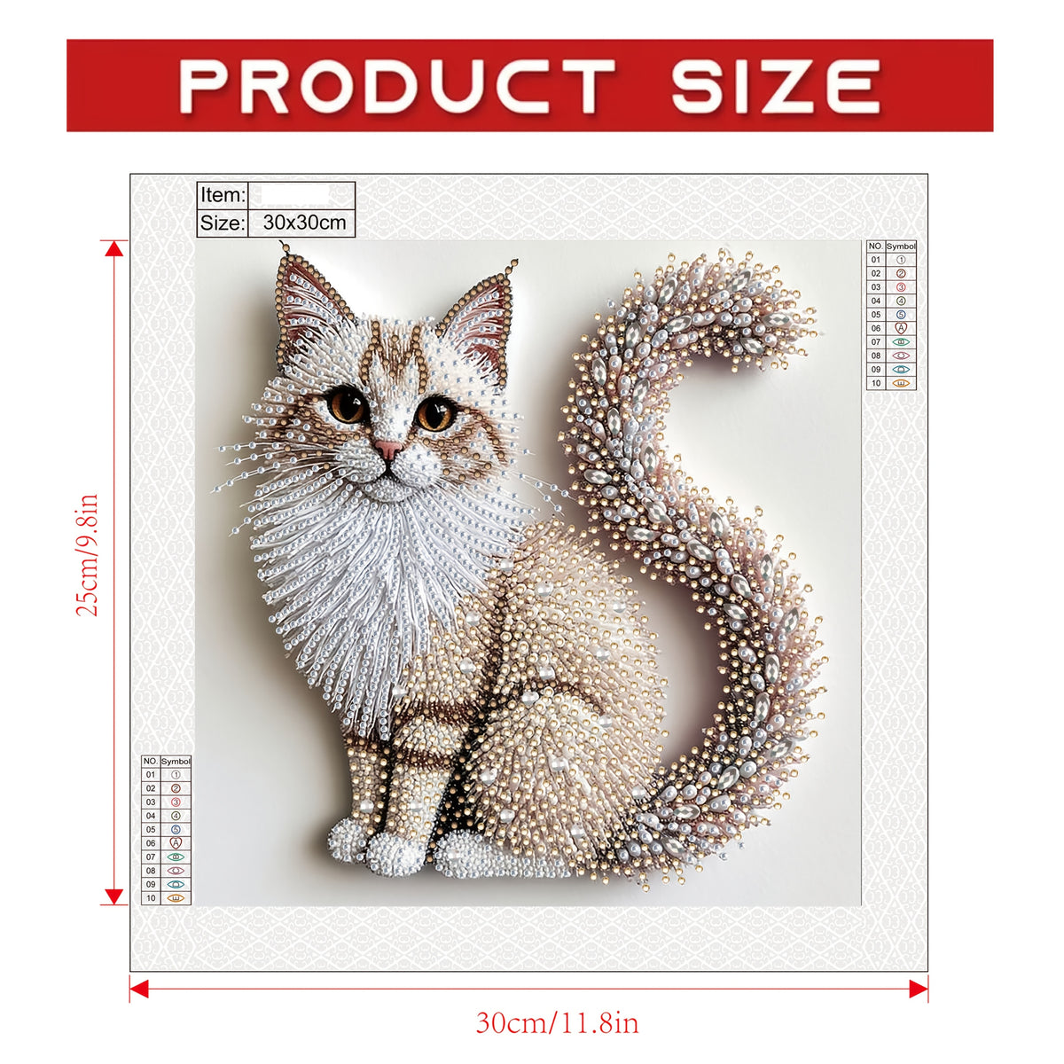 a set fluffy kitten 5d diamond painting kit diy