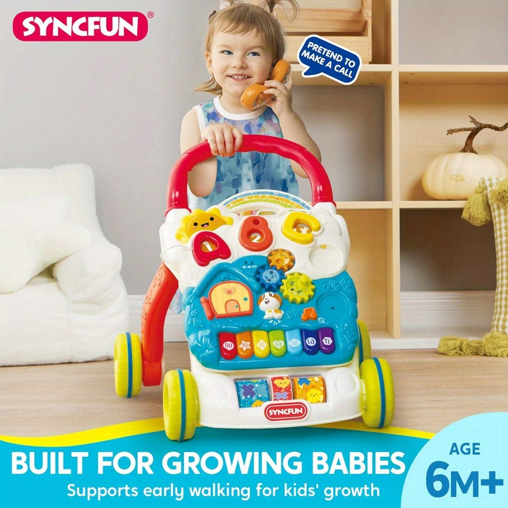 baby learning walker 2in 1 sit stand learning toys