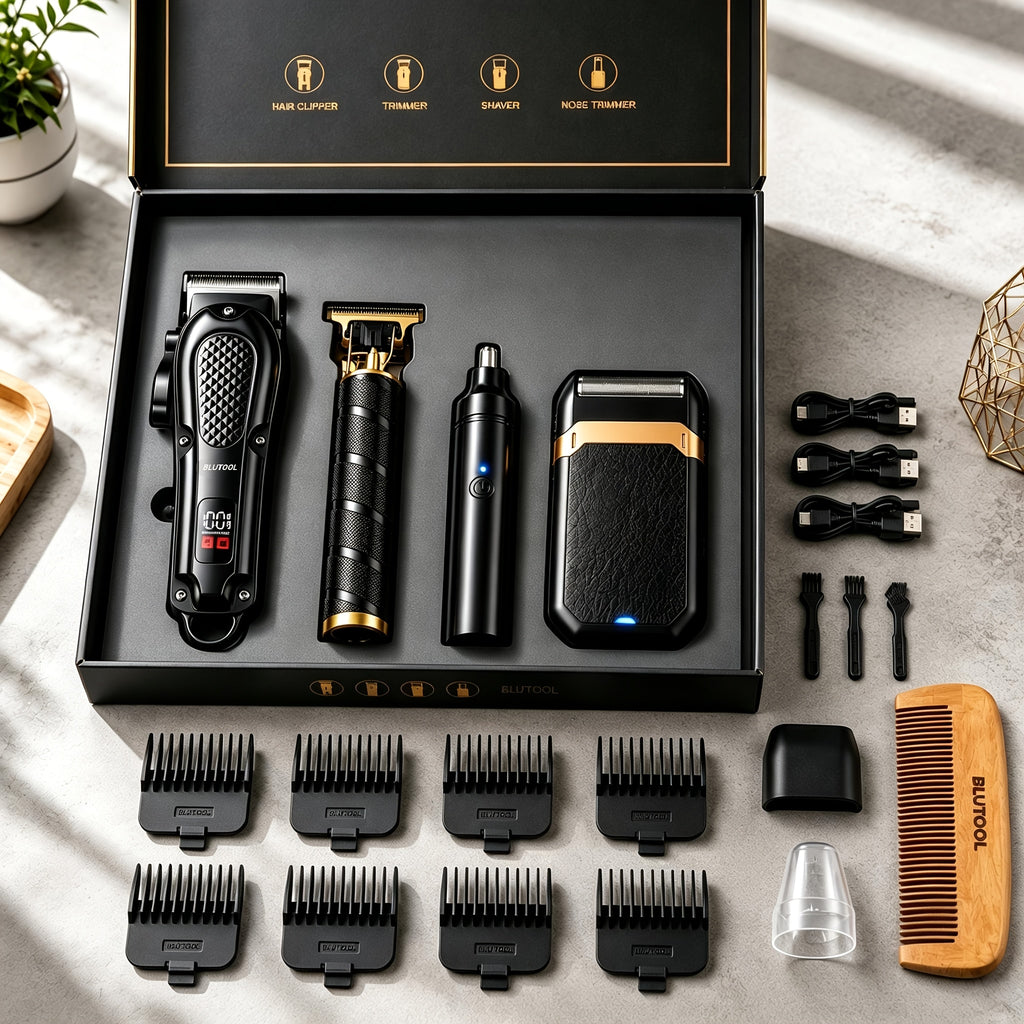 rechargeable electric grooming kit   an lcd battery