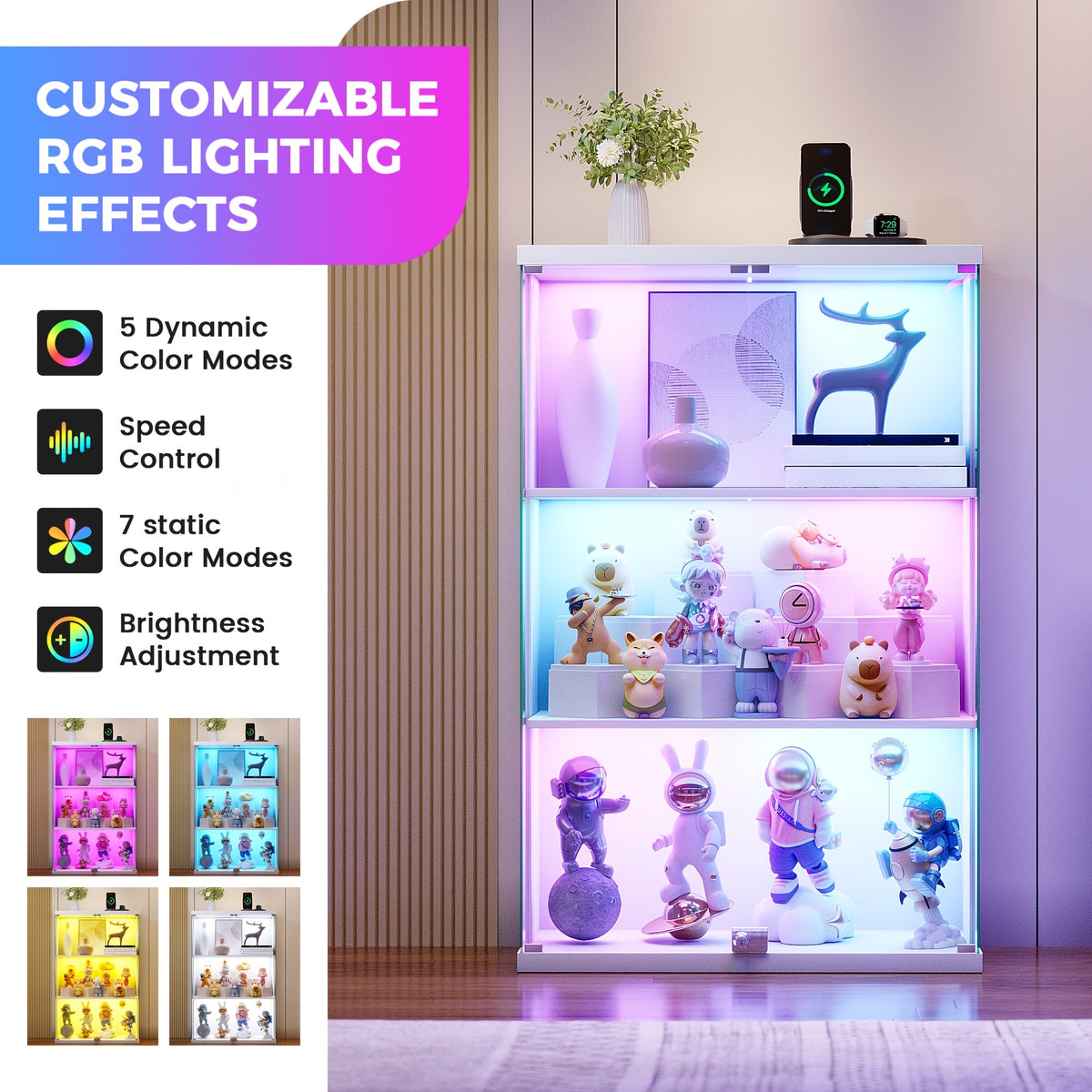 hwb rgb display cabinet glass doors 39 3 tall