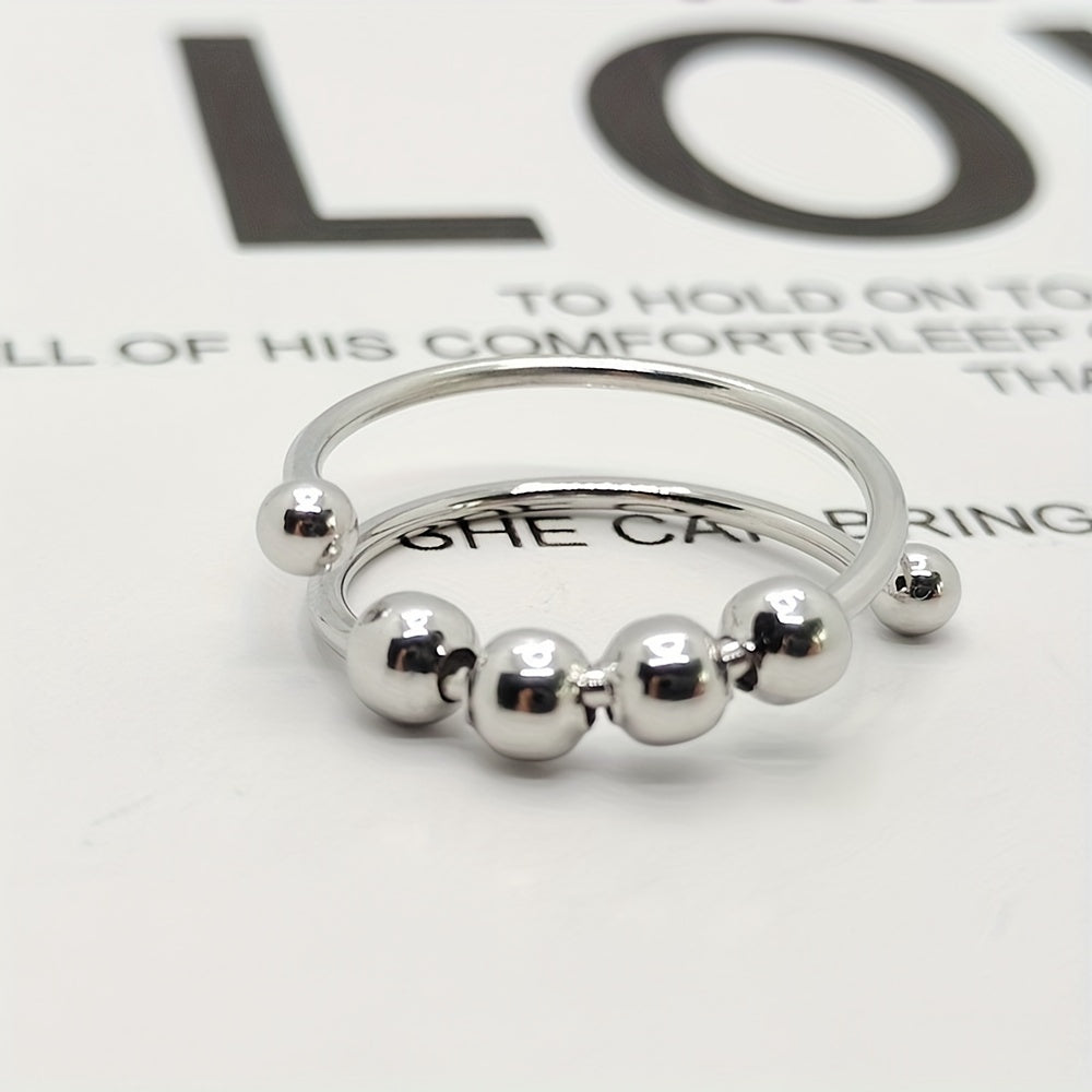 adjustable anxiety rings made stainless steel designed