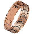 mens 3x strength copper magnetic bracelet heavy duty copper
