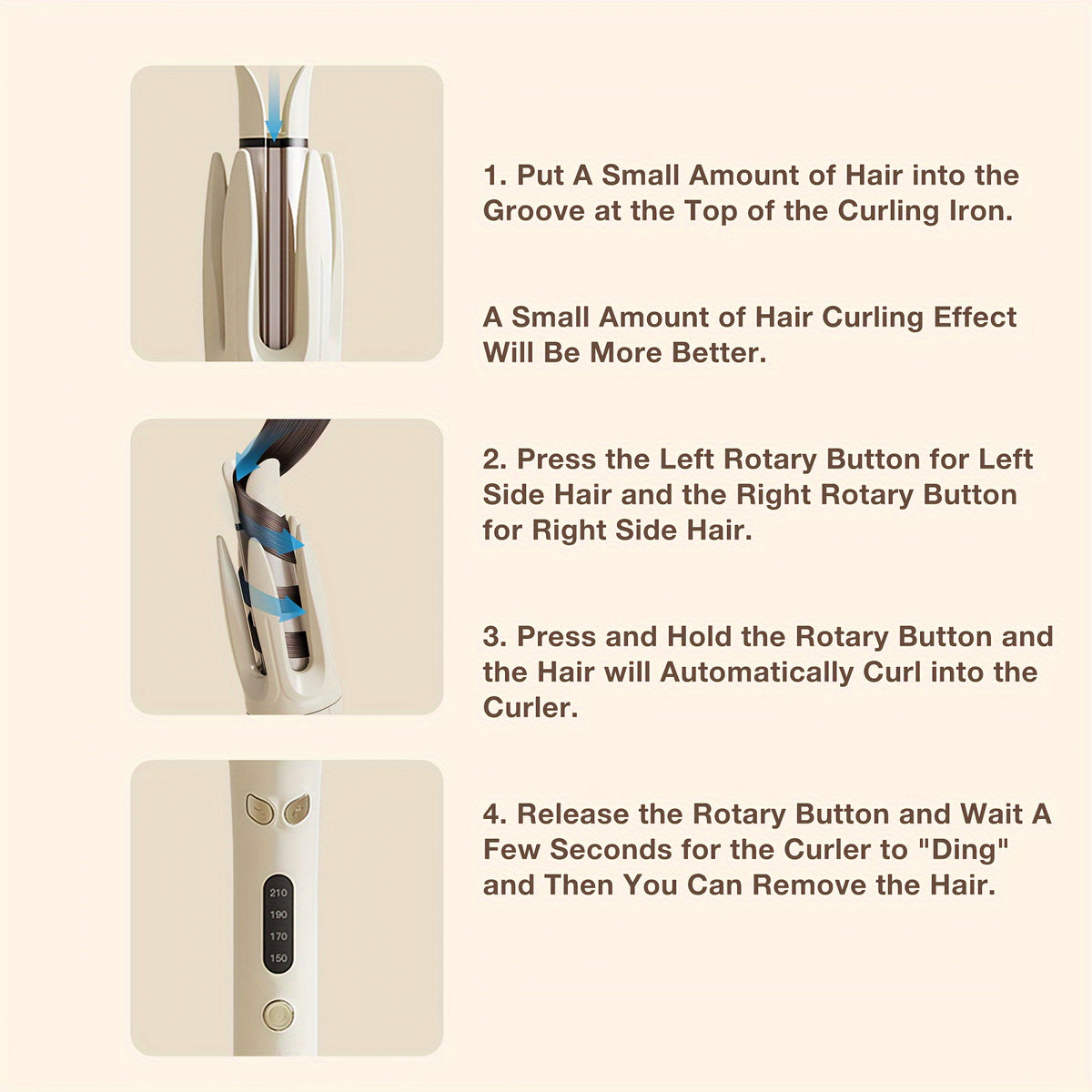 automatic hair curler 28mm   4 temperature
