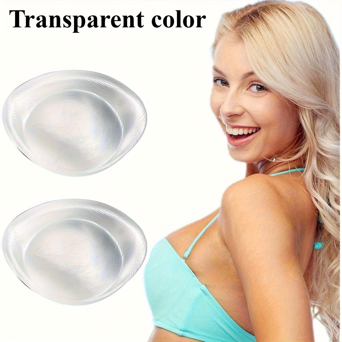 swimsuit bikini silicone bra pad insert thickened ruched