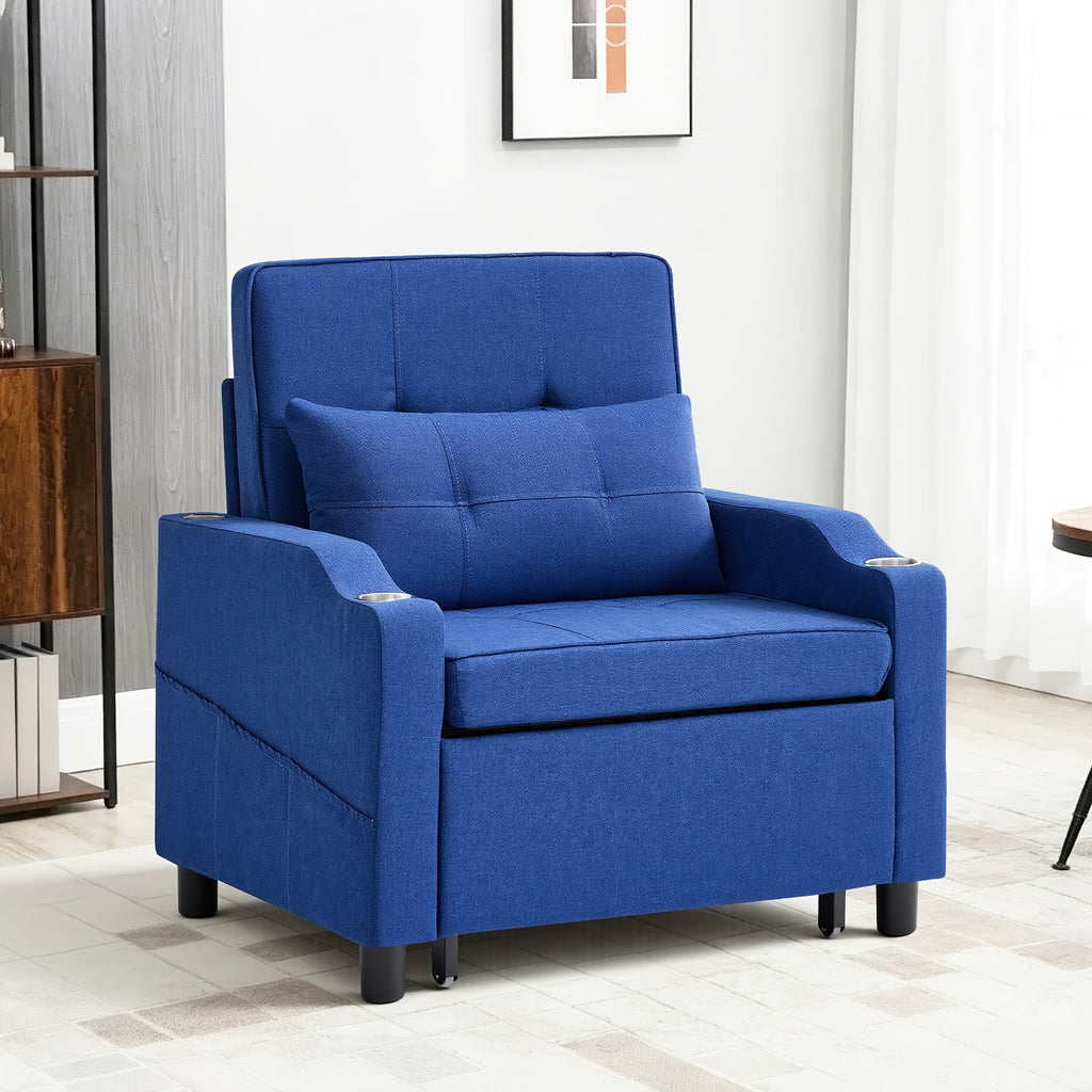 3 in 1 folding sofa bed convertible sleeper chair bed space