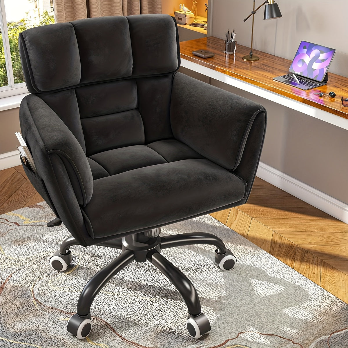 vanity chair   material   back modern