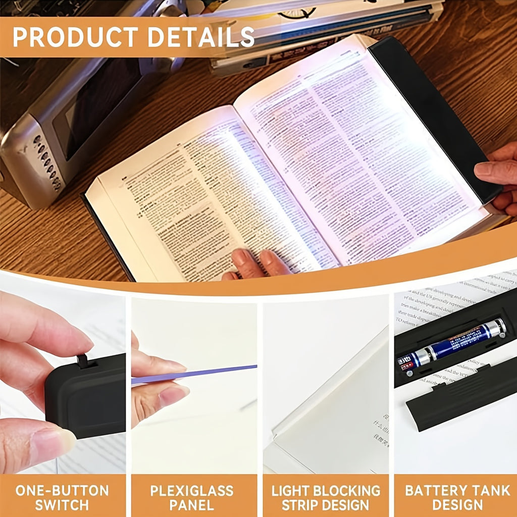 1pc black white led reading light bedroom reading night