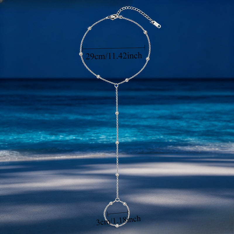 1pc 2pcs mens minimalist   chain anklet 304 stainless