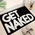 1  bathroom mat printed   text soft durable flannel