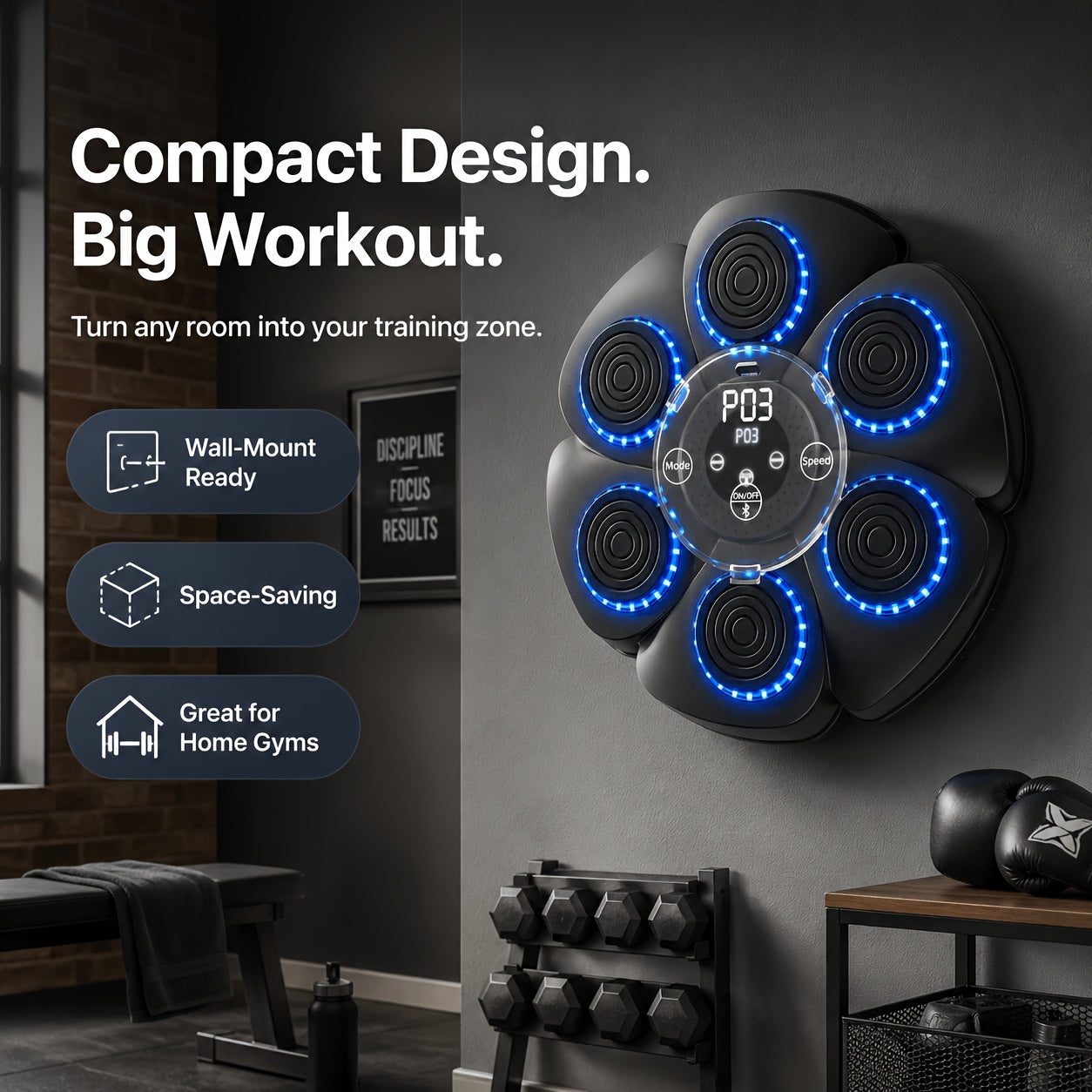 music boxing machine 9 speed adjustments wall mounted