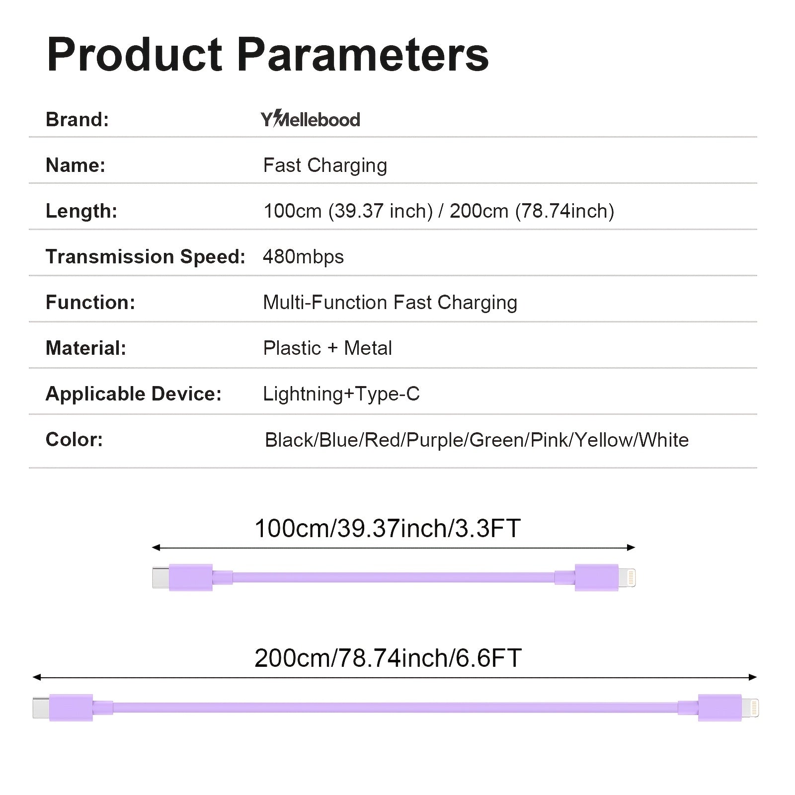 fast charging usb c lightning cable iphone 14 13 12 11 pro