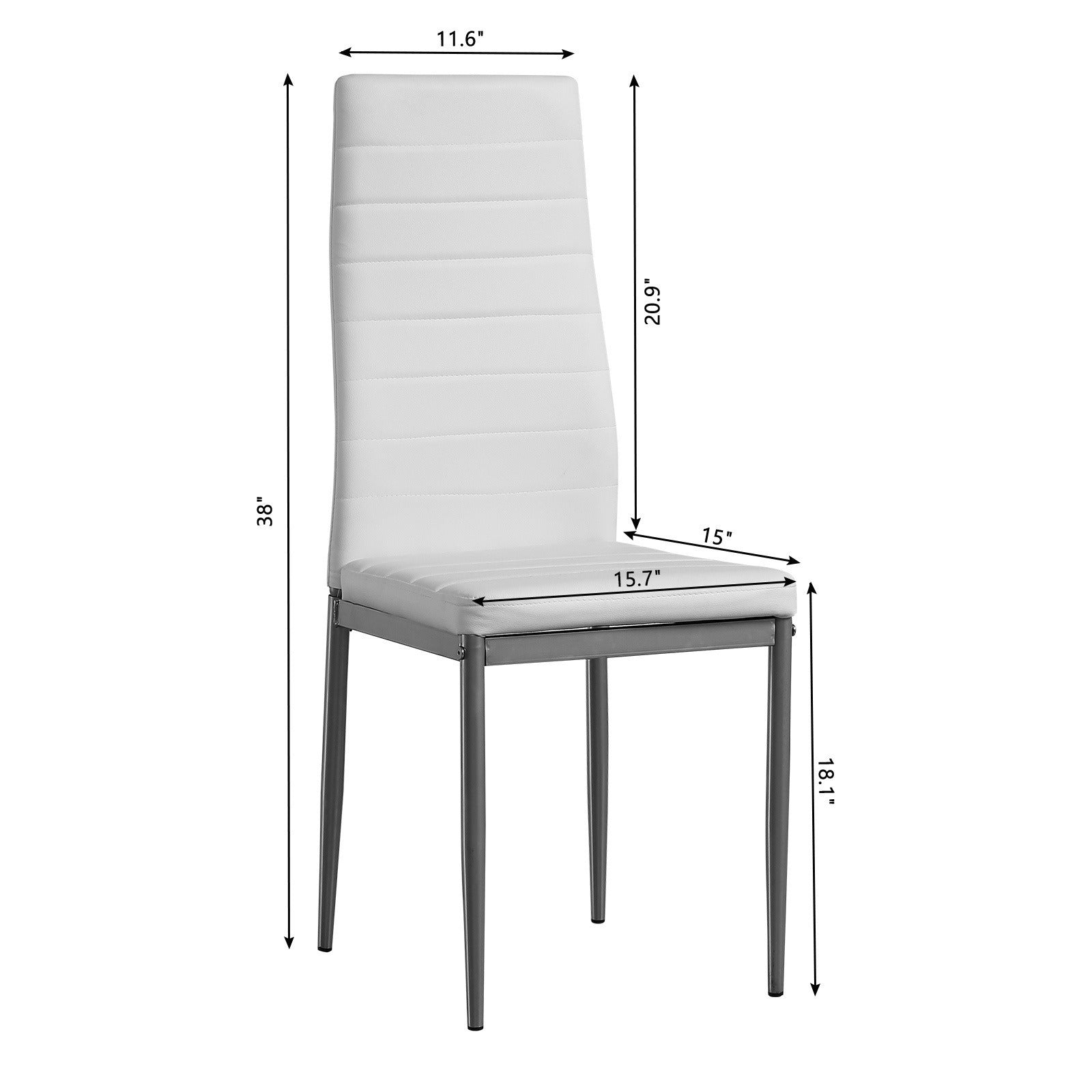 5pcs modern dining set glass   4 leather chairs