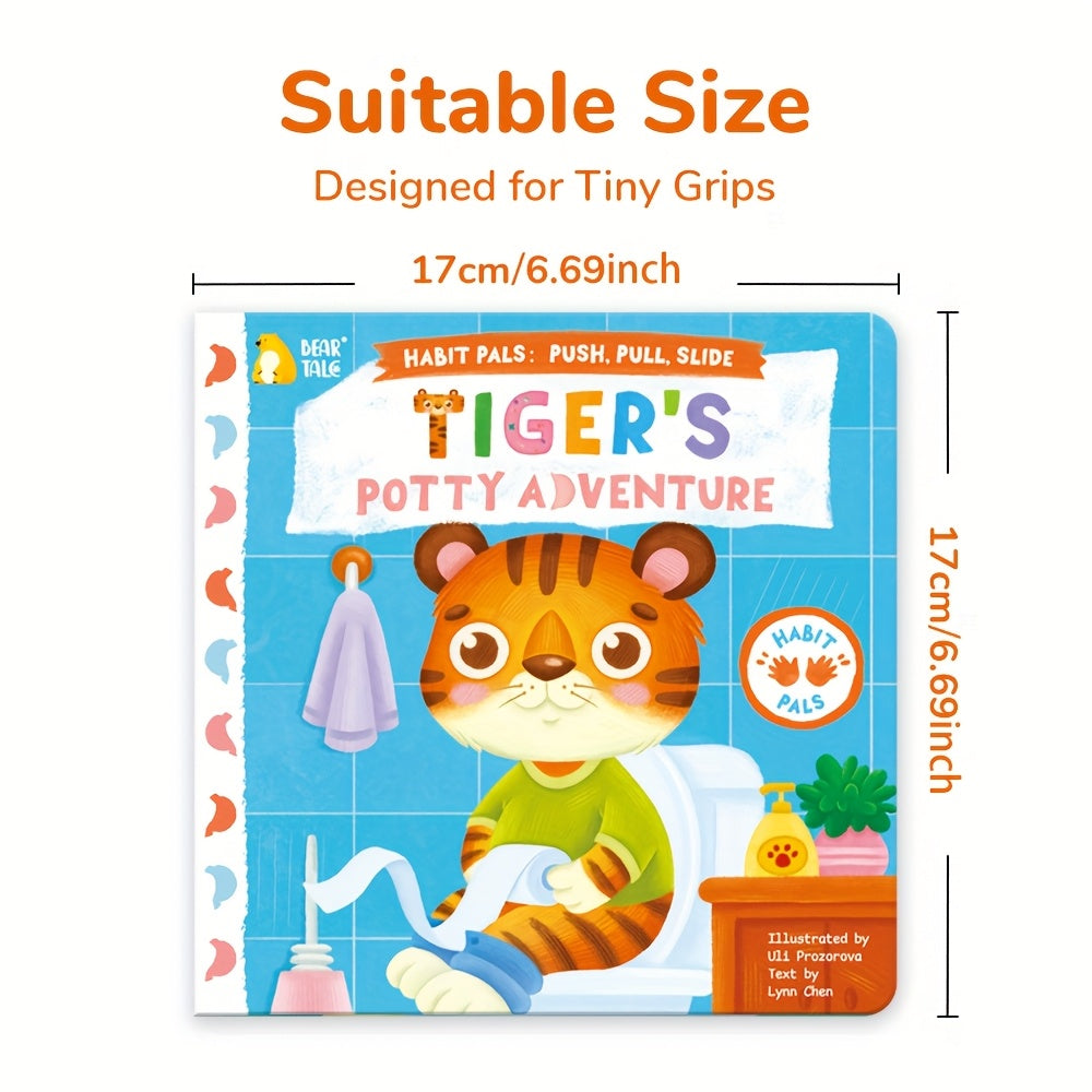 tigers potty adventure push pull books busy book preschool
