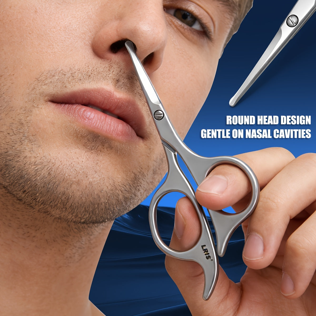 nose hair scissors a stainless steel rounded tip design