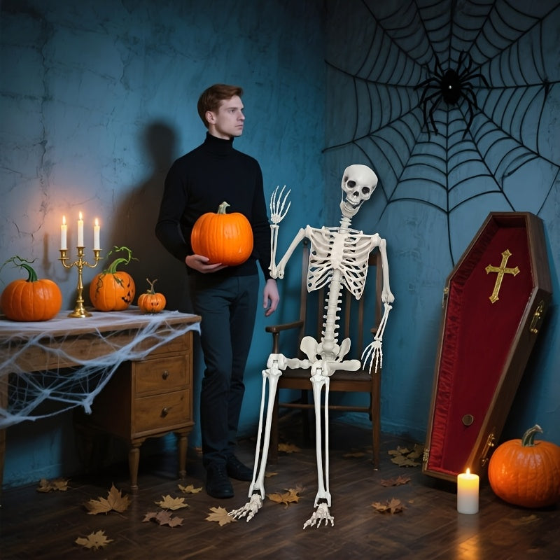 6ft poseable     skeleton halloween   full