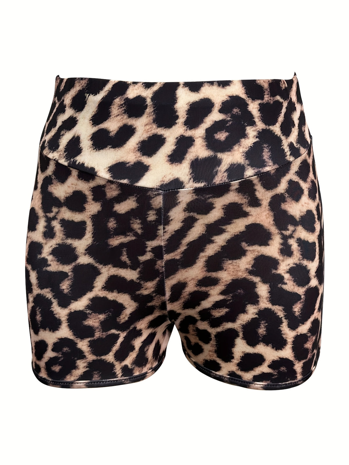 summer leopard   high waisted shorts cutouts hips