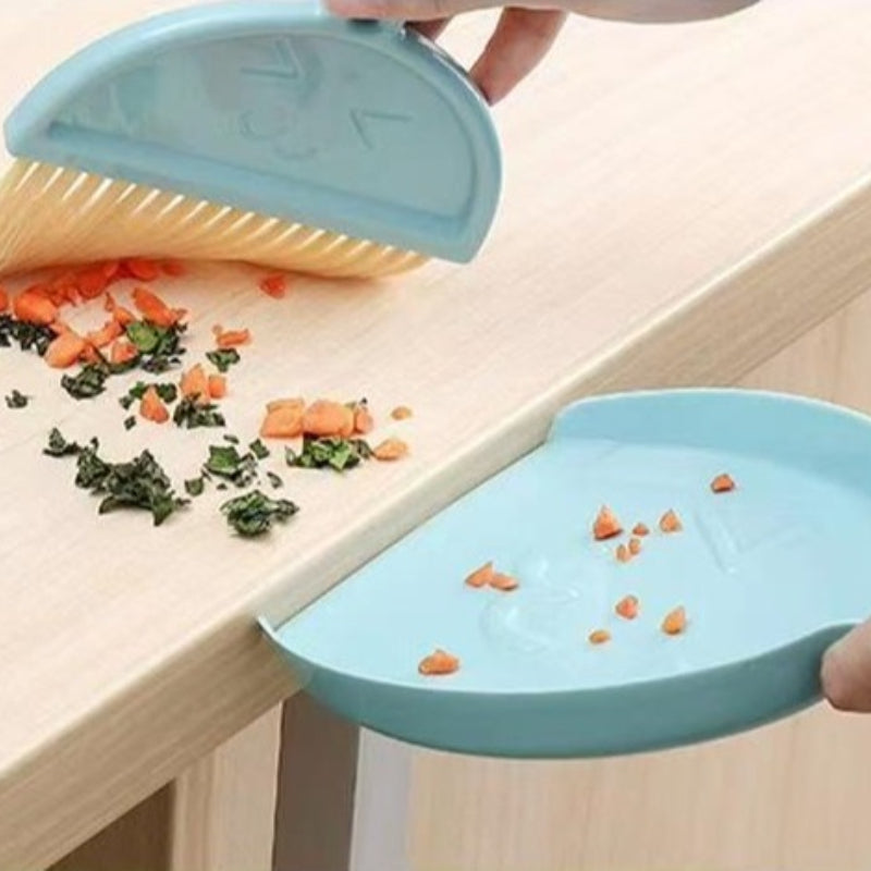 handheld broom cartoon cute desktop cleaning set