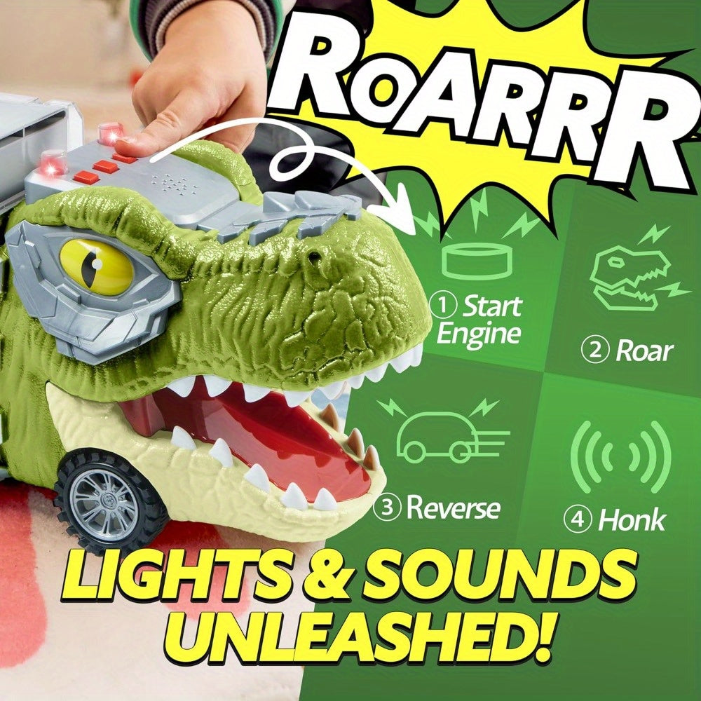 13 packs   dinosaur truck toys kids transport