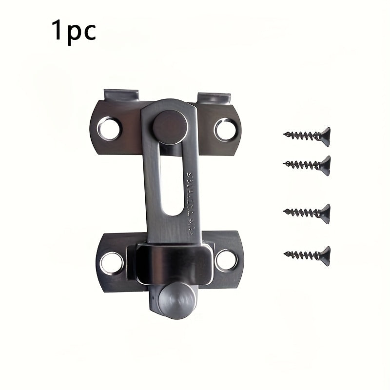 1pc stainless steel barn door locks 180 flip sliding