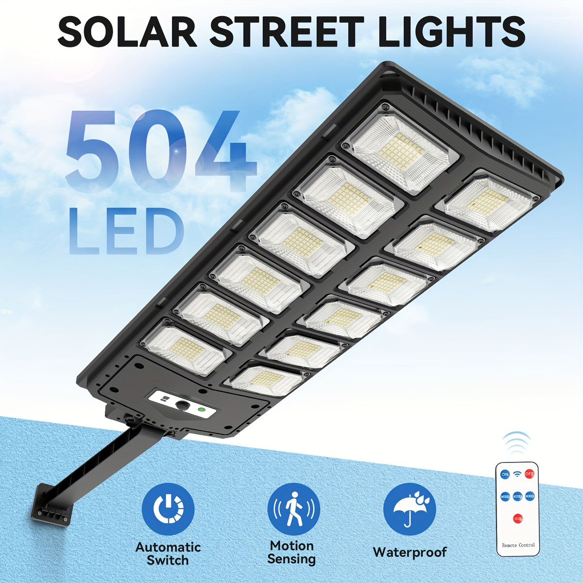 solar street lights outdoor waterproof ip44 solar street