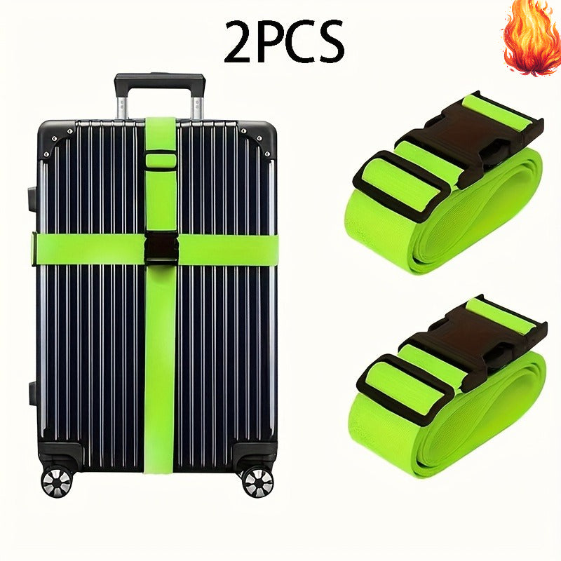 2pcs luggage straps quick release anti theft suitcase belts