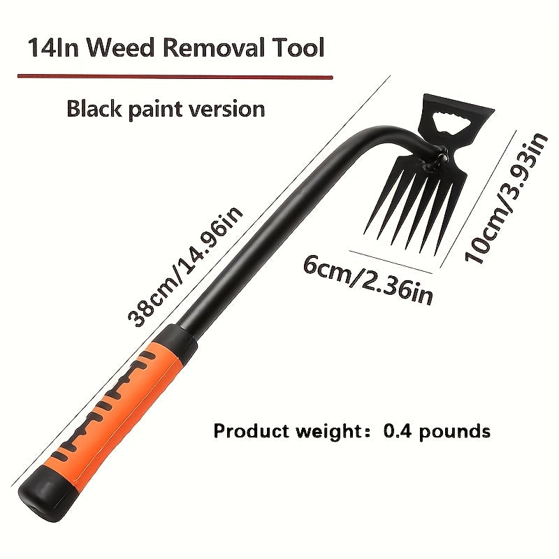 heavy duty manual weeding tool   long handled