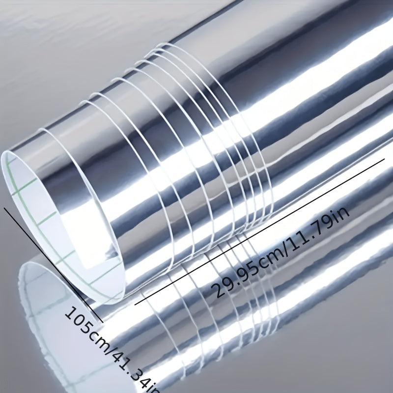 1pc 205cm long automotive mirror silvery car wrap film a
