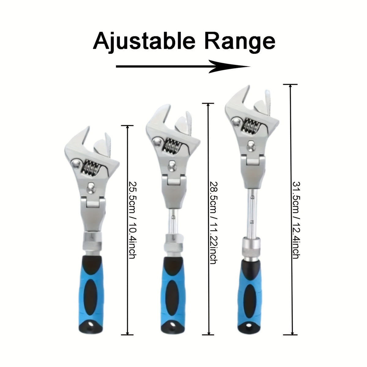 adjustable wrench 10inch 12 inch ratcheting