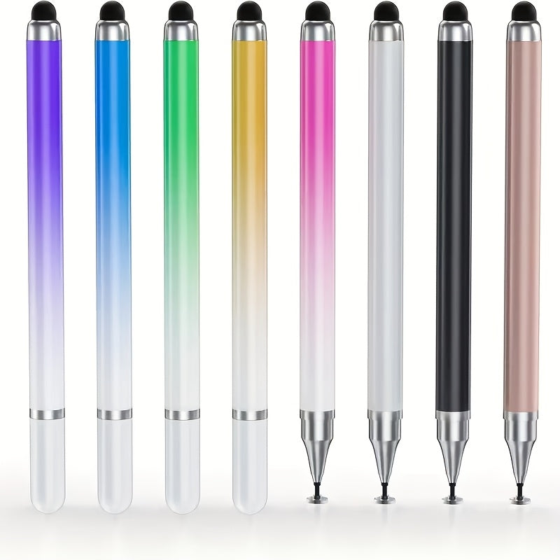 8pcs 5pcs 3pcs dual tip stylus pen vibrant gradient colors