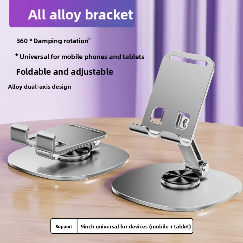 aluminum alloy phone stand waterproof 360 rotating desk