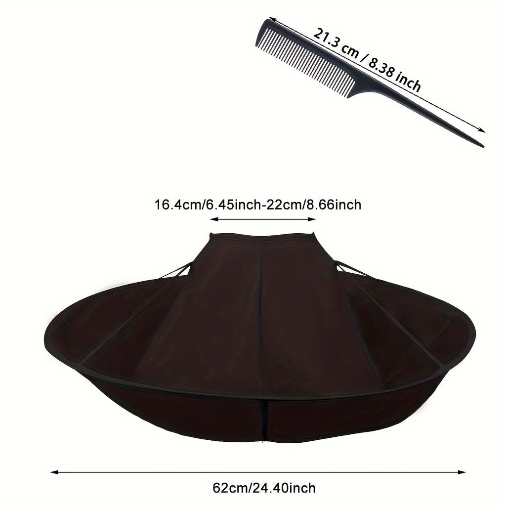 haircut cape comb foldable barber apron salon home use ideal