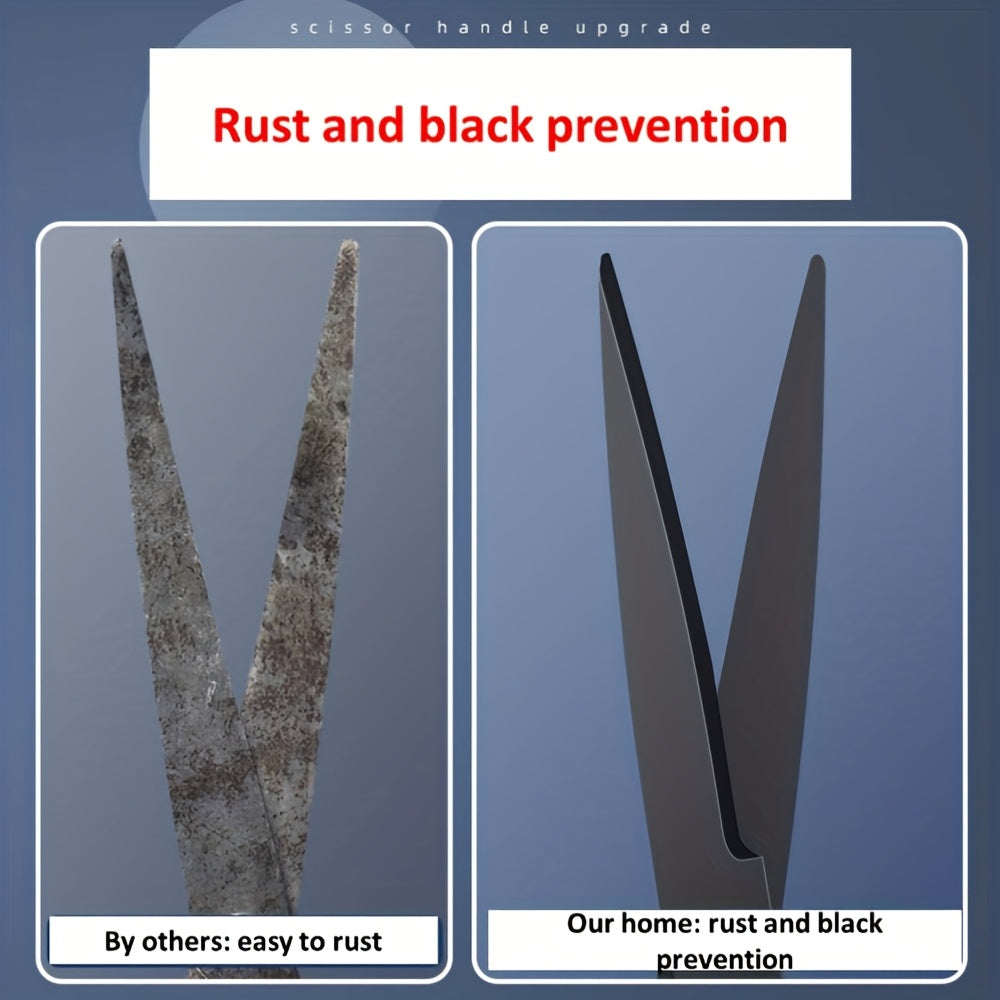 2 black rust proof metal scissors sharp   comfortable