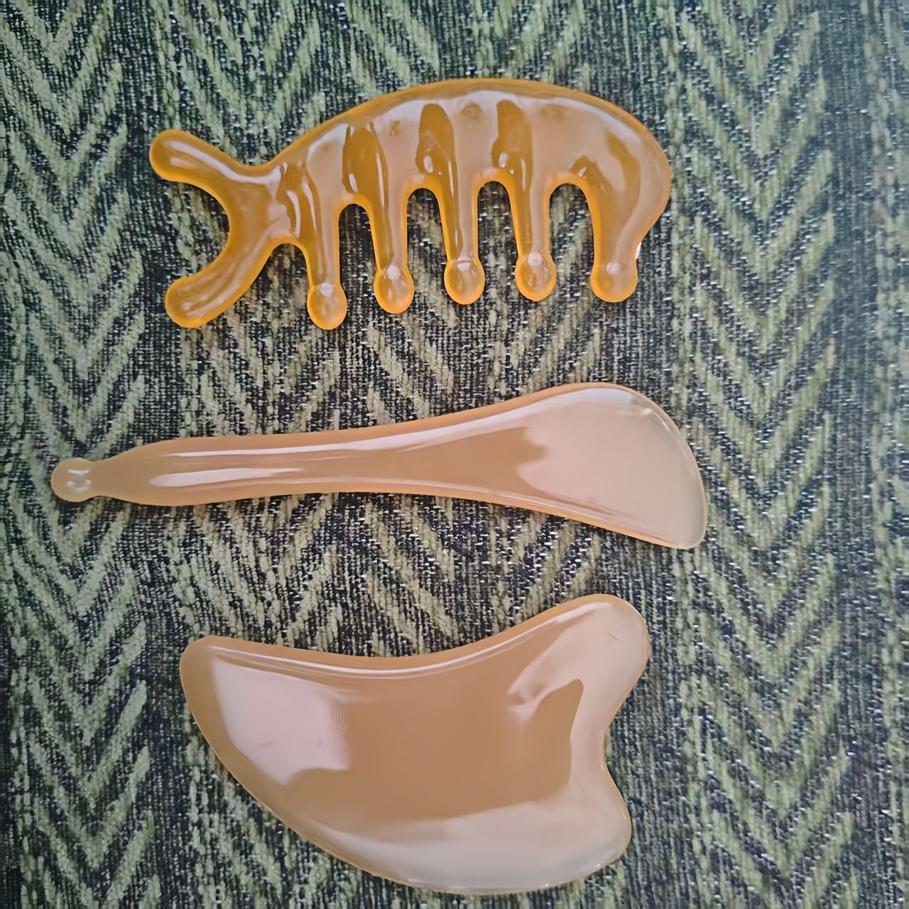 3pcs set designed gua sha massage tools head massage comb