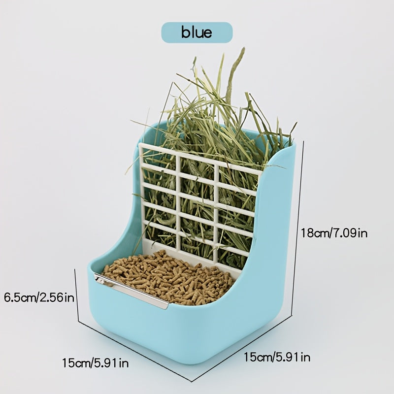 hay feeder small pet cage 2 in 1 plastic rabbit hay