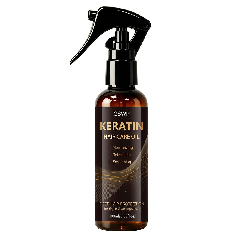 keratin hair care oil spray deep moisturizing heat