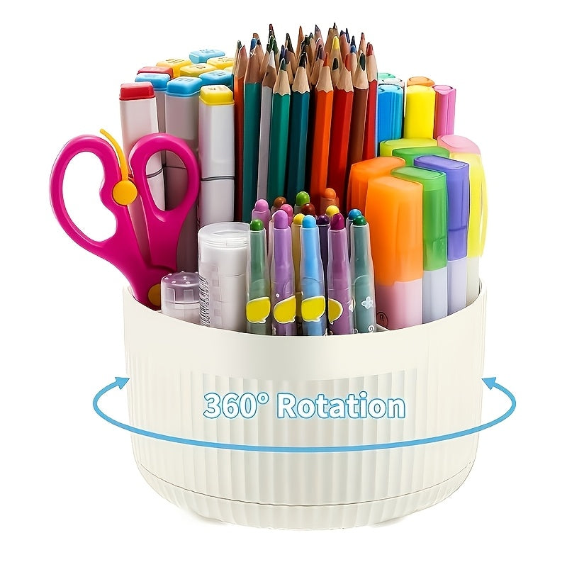 zxf 360 degree rotating pen holder desk drawer organizer