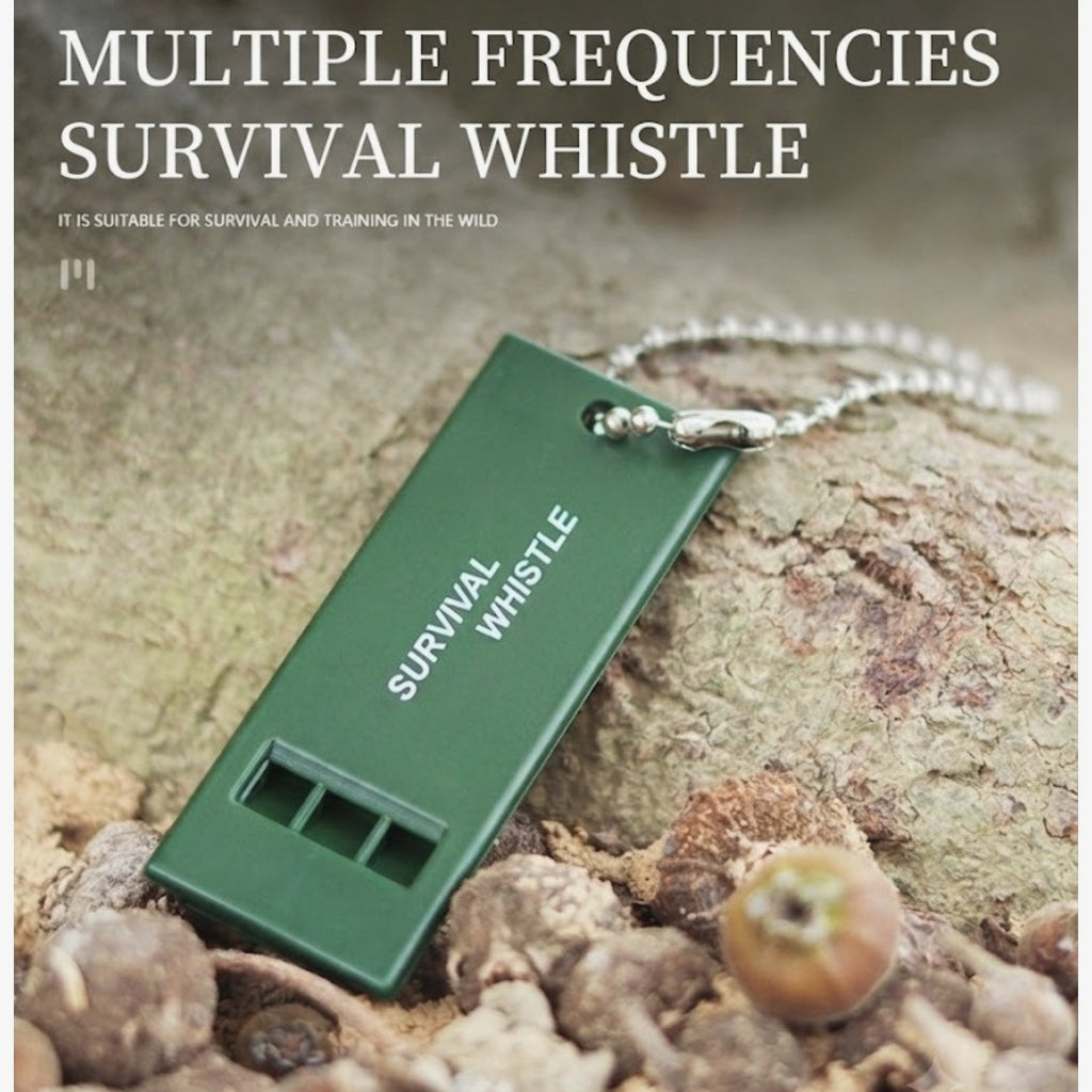 4pcs emergency survival whistle loud   triple tube