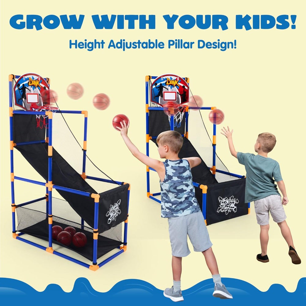 arcade basketball game set 4 balls   3 years old