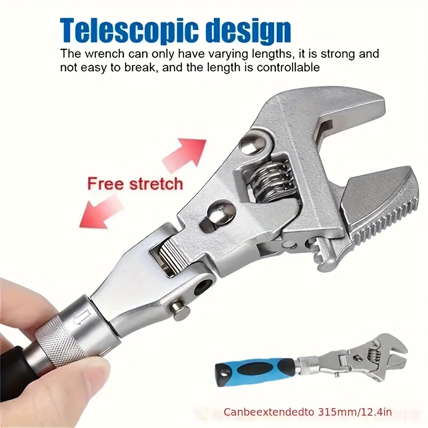 adjustable wrench 10inch 12 inch ratcheting