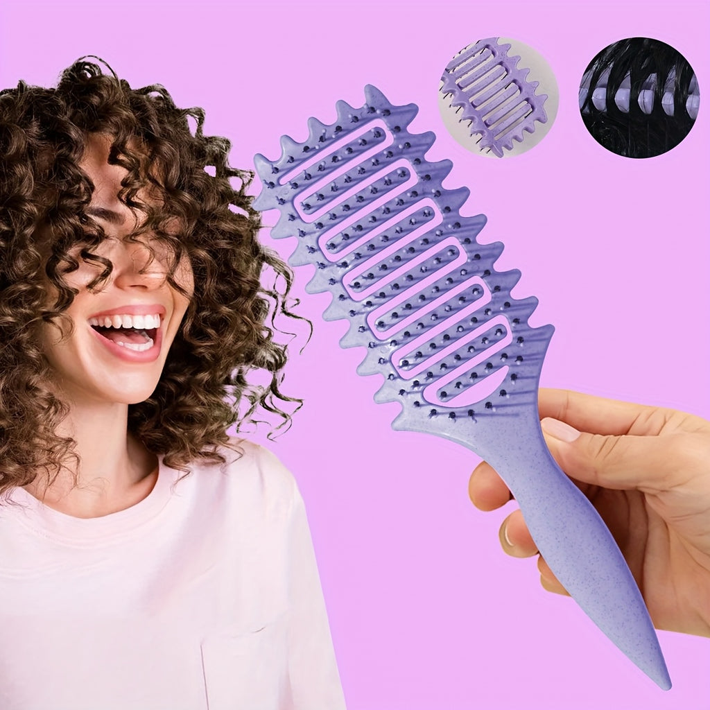 1pc hair brush curly hair brush vented shaping defining