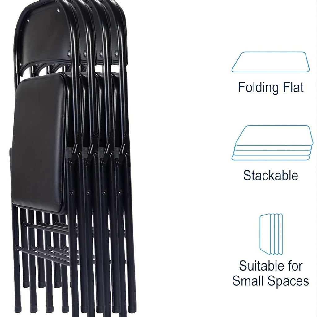 12 pack black folding chair set padded folding chairs steel