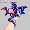 laser holographic 3d printed flying dragon articulated