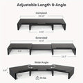 dual monitor stand desk monitor stand 2 slots phone tablet